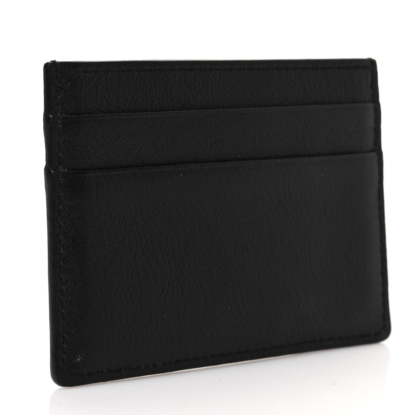 Smooth Calfskin Logo Everyday Multi Card Case Black