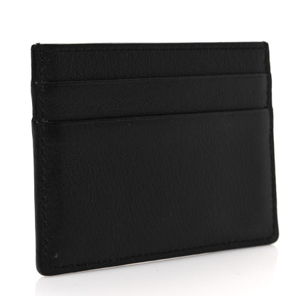 Balenciaga Smooth Calfskin Logo Everyday Multi Card Case Black 3 of 7