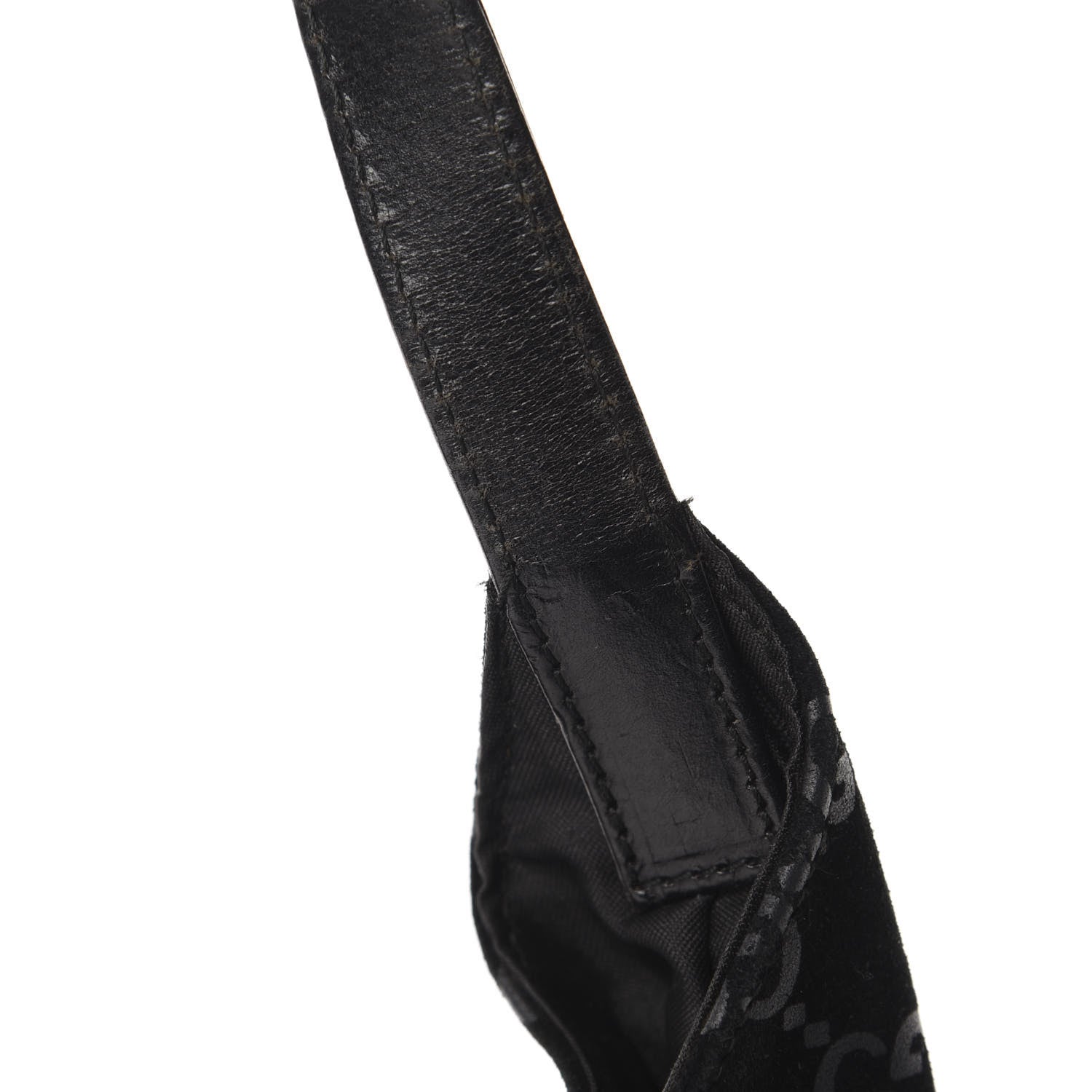 Gucci Suede Monogram Hobo Black 10 of 14