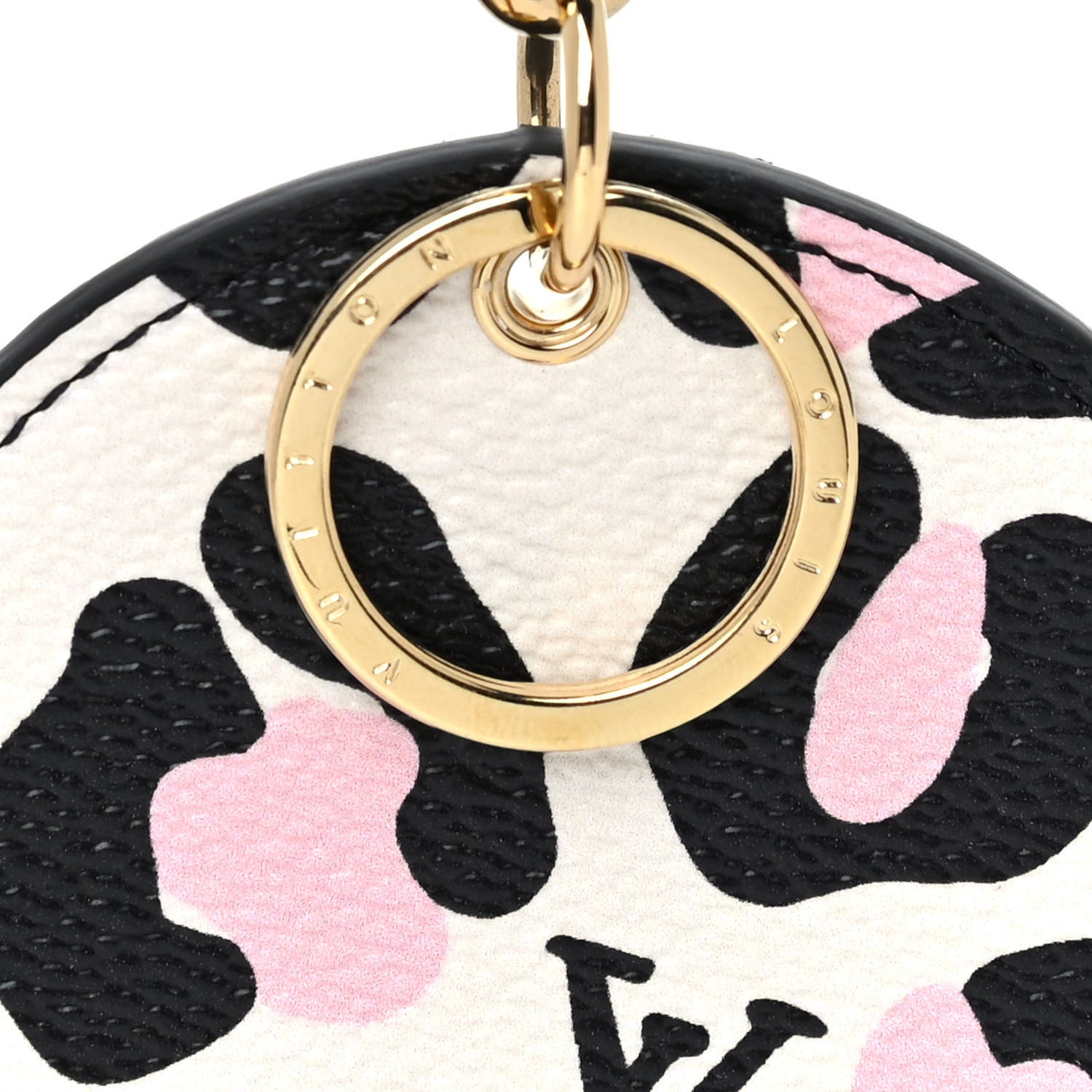 Louis Vuitton Monogram Wild At Heart Illustre Bag Charm Key Ring Black 4 of 5