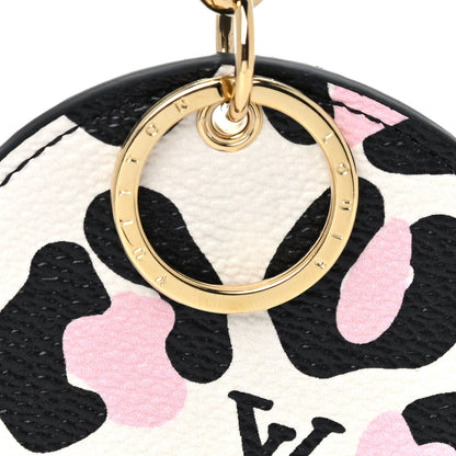 Louis Vuitton Monogram Wild At Heart Illustre Bag Charm Key Ring Black 4 of 5