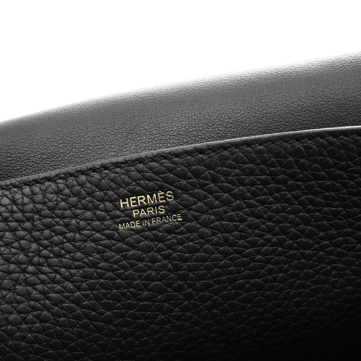 Hermes Taurillon Clemence Halzan 31 GM Black 6 of 10