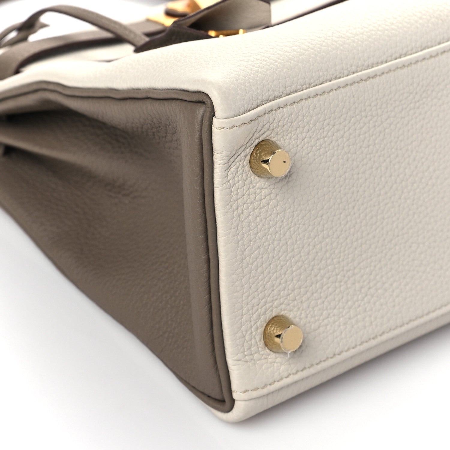 Hermes Togo Horseshoe Kelly Retourne 25 Beton Etoupe 8 of 10