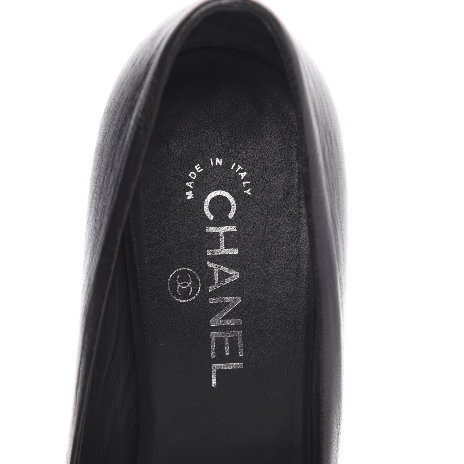 Chanel Lambskin CC Cap Toe Platform Chain Pumps 41 Black 7 of 13