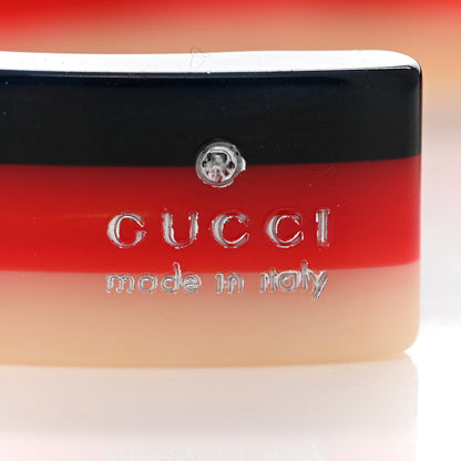 Gucci Web Pearl Cuff Blue Red 4 of 5