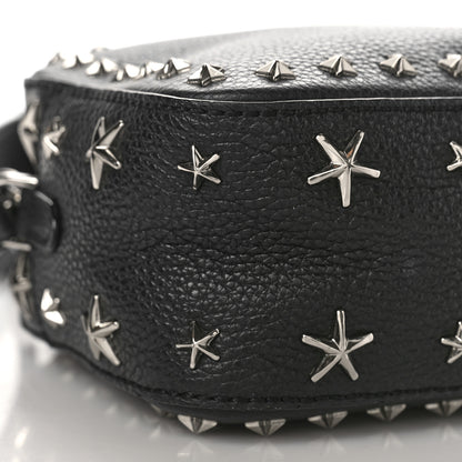 Jimmy Choo Calfskin Star Studded Pegasi Camera Crossbody Bag Black 7 of 8