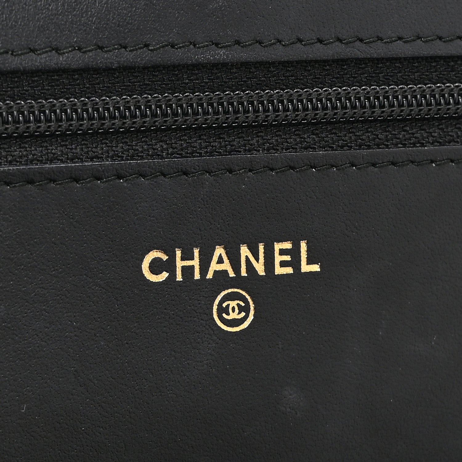 Chanel Aged Calfskin Quilted Lucky Charms 2.55 Reissue Wallet On Chain WOC Black 6 of 11