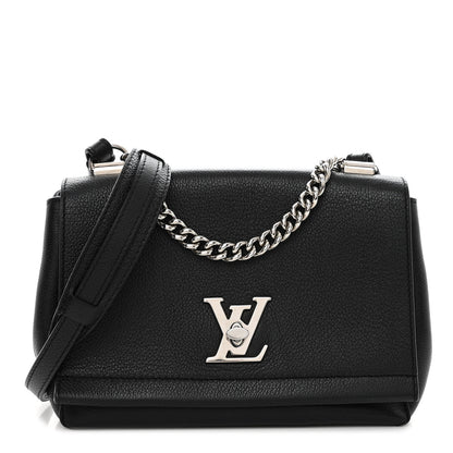 Louis Vuitton Calfskin Lockme II Chain Bag BB Black 1 of 10