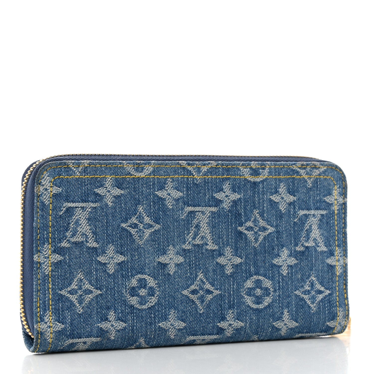 Louis Vuitton Monogram Denim Zippy Wallet NM Blue 3 of 6