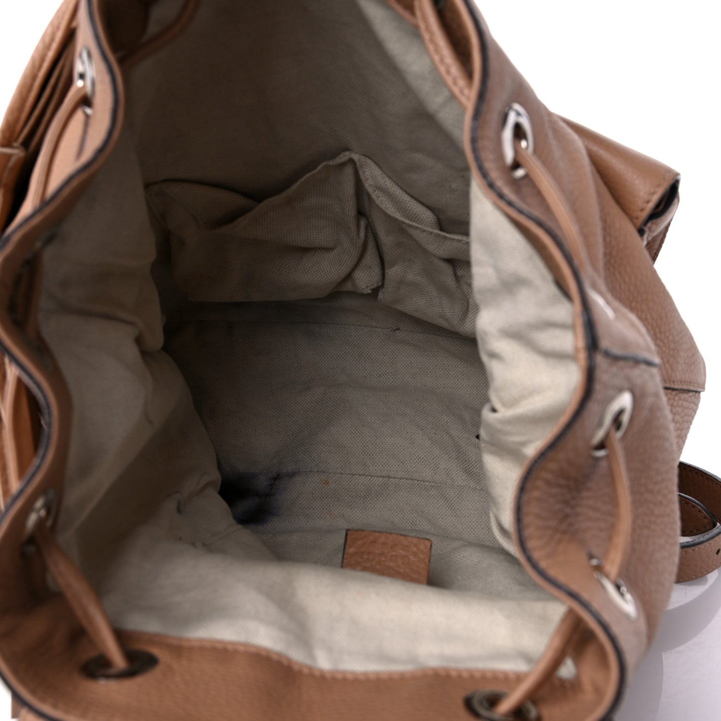 Cellarius Calfskin Medium Bamboo Backpack Camelia