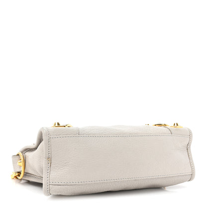 Balenciaga Chevre Gold Metallic Edge Hardware Mini City Gris Perle 5 of 18