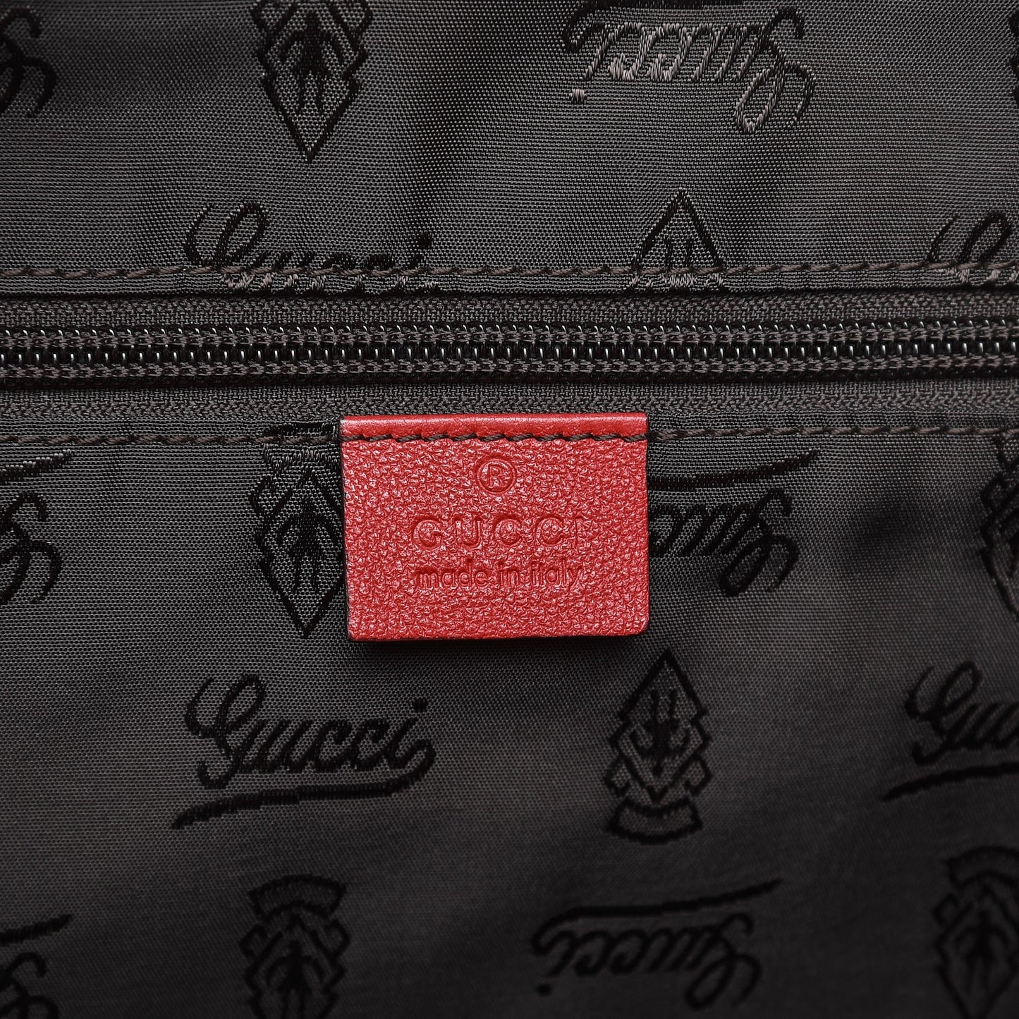 Guccissima Large Carry On Duffle Red