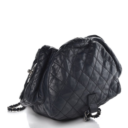 Chanel Calfskin Large Backpack Is Back Navy 4 of 8