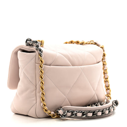 Chanel Lambskin Quilted Medium Chanel 19 Flap Light Pink 3 of 10