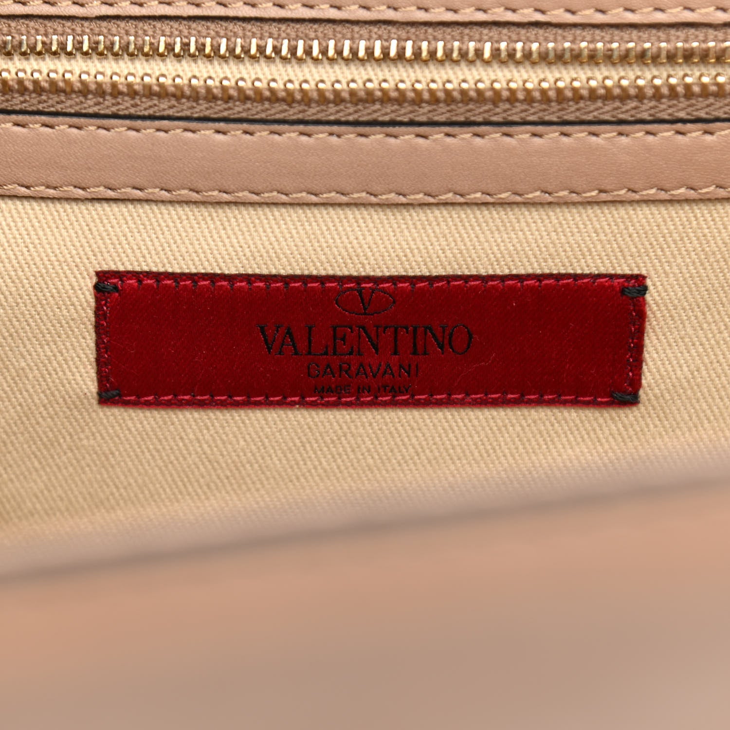Valentino Garavani Vitello Large Glam Lock Rockstud Flap Poudre 6 of 8