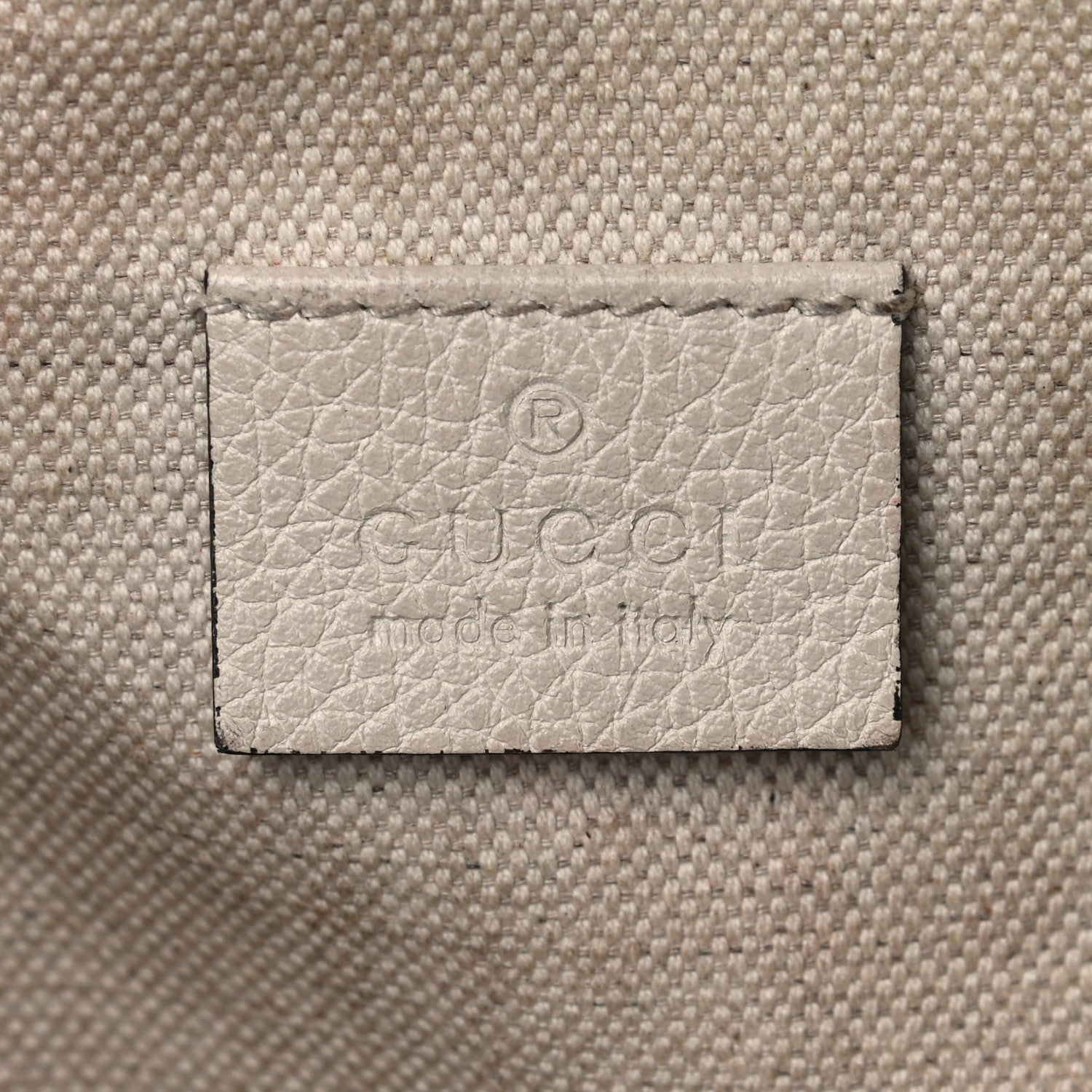 Gucci Grained Calfskin Logo Belt Bag White 6 of 11
