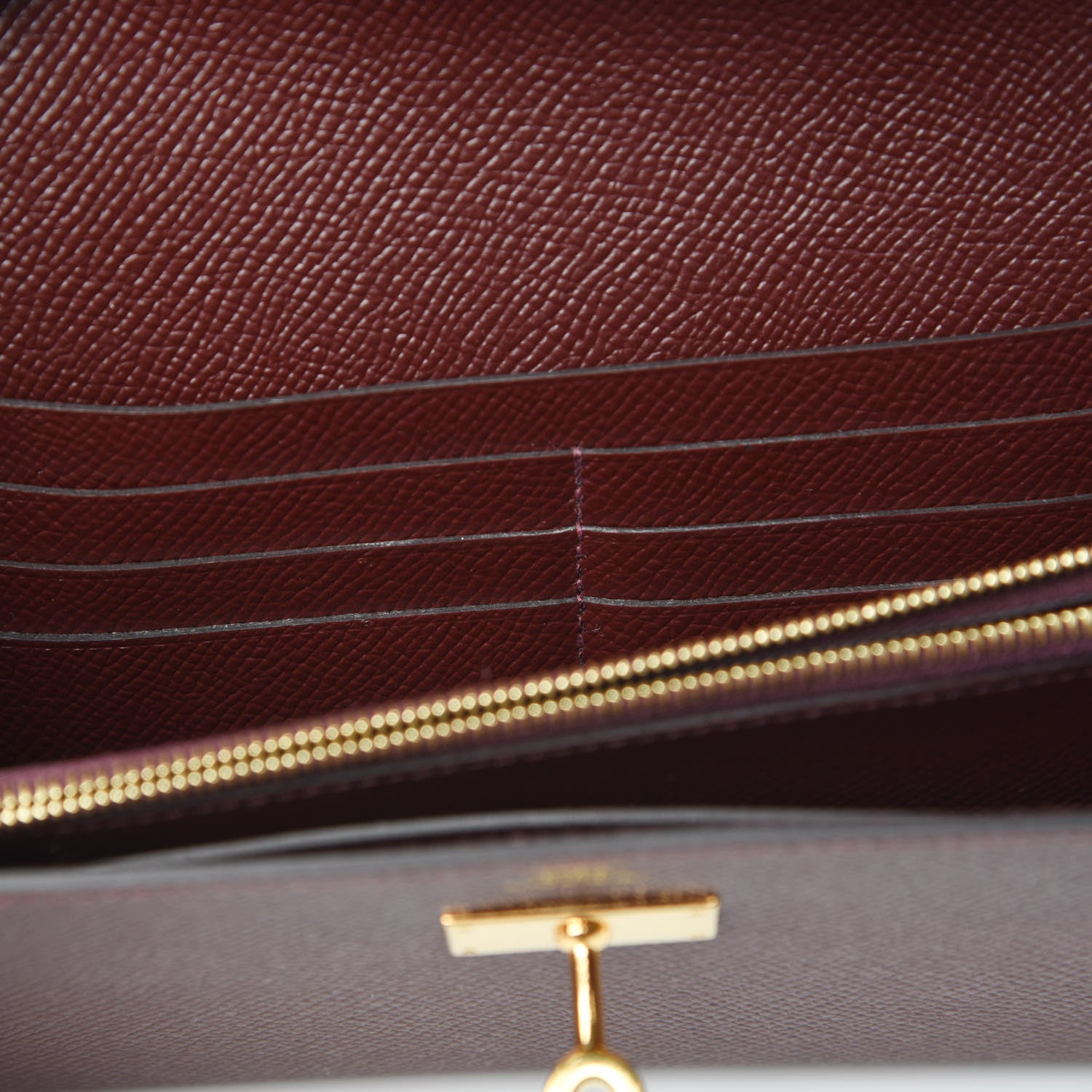 Hermes Epsom Kelly Longue Wallet Bordeaux 11 of 11