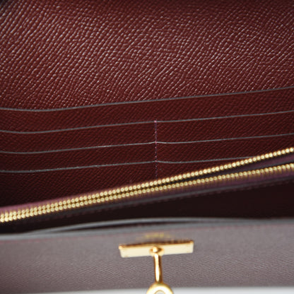 Hermes Epsom Kelly Longue Wallet Bordeaux 11 of 11