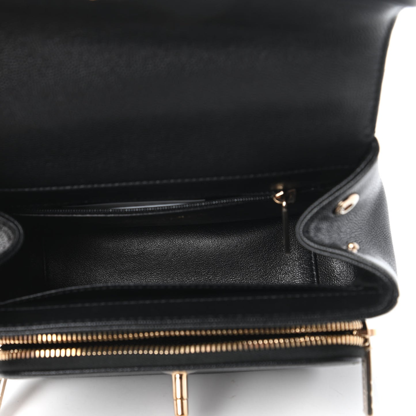 Caviar Quilted Small Business Affinity Flap Black