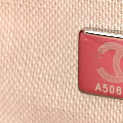 Chanel Mixed Fibers Small Deauville Tote Pink 8 of 11