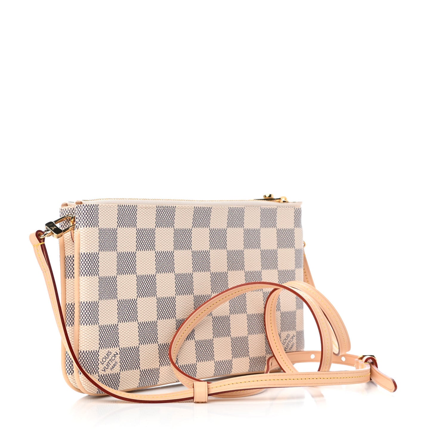 Damier Azur Double Zip Pochette