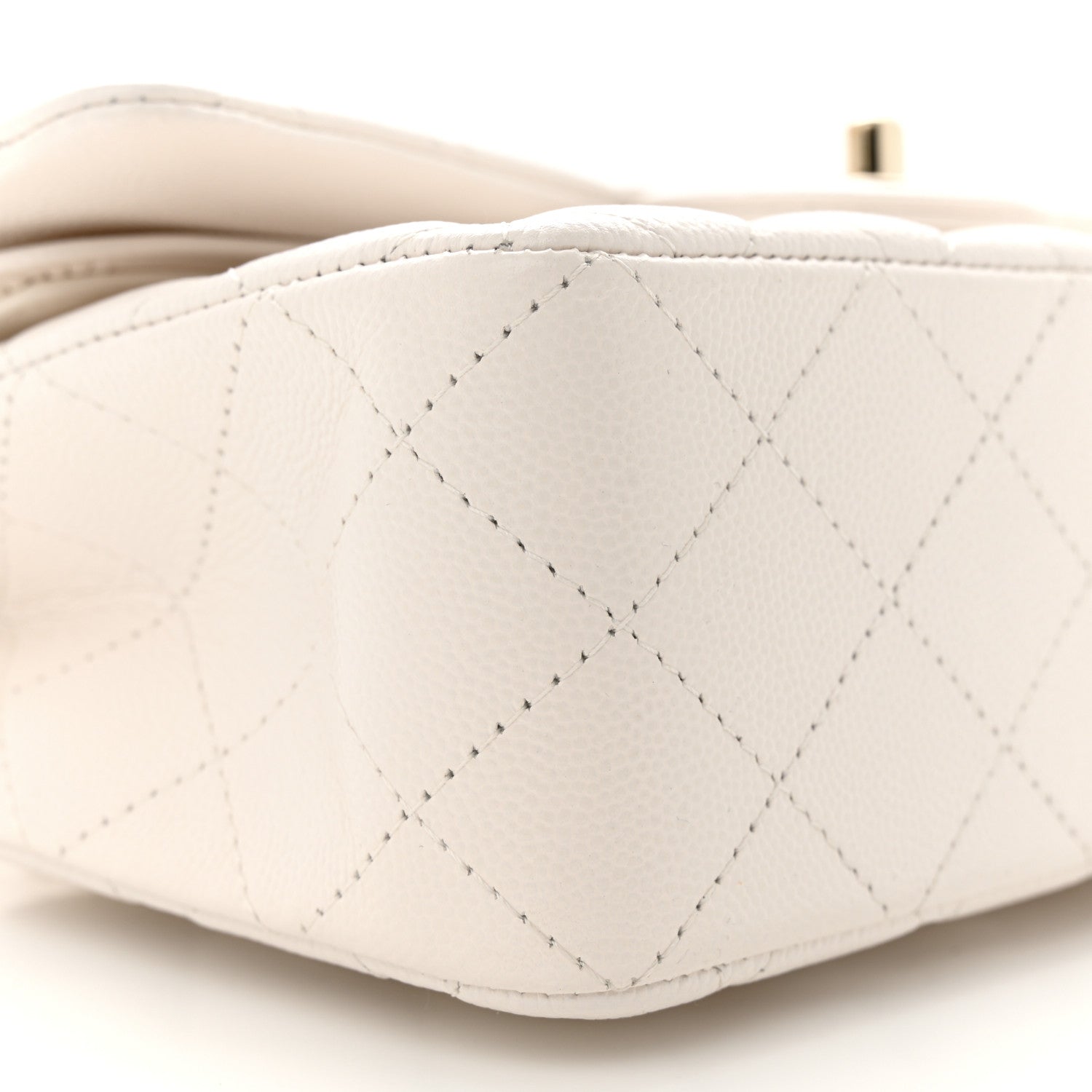 Chanel Caviar Quilted Small Double Flap White 10 of 12