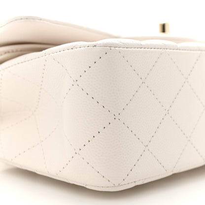 Chanel Caviar Quilted Small Double Flap White 10 of 12