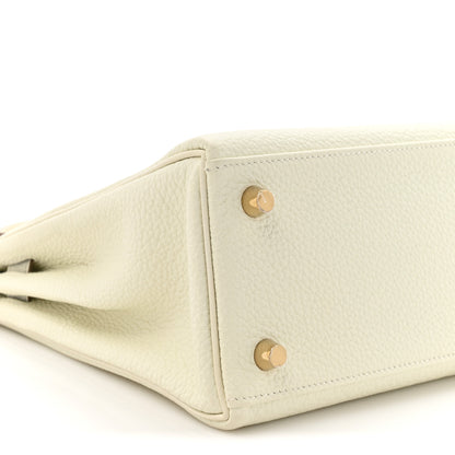 Hermes Togo Kelly Retourne 25 Mushroom 10 of 13