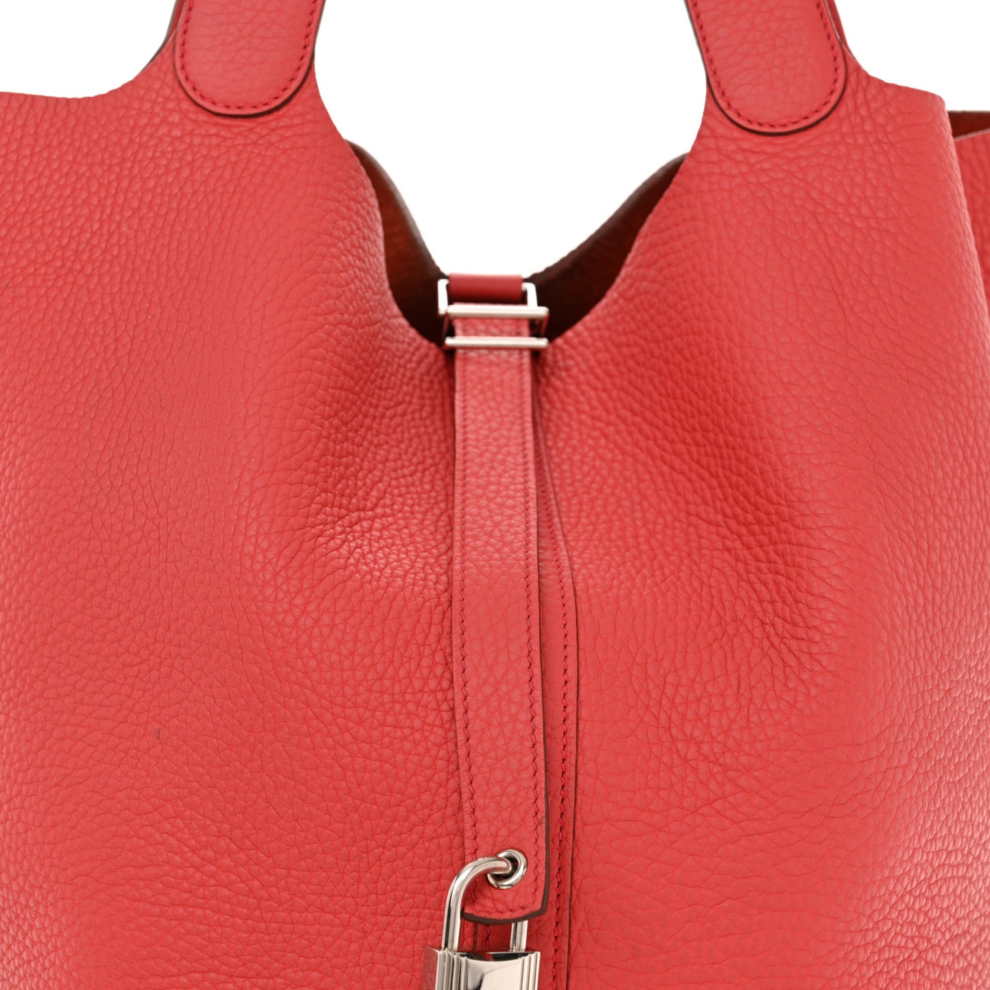 Taurillon Clemence Picotin Lock 26 GM Sanguine