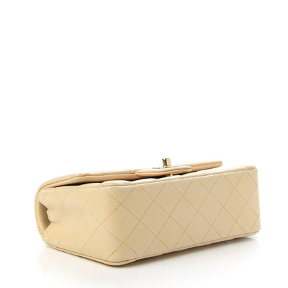 Chanel Lambskin Quilted Mini Rectangular Flap Beige 4 of 11