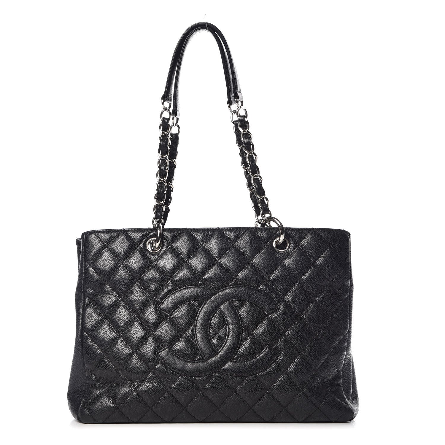 Chanel Caviar Quilted Grand Shopping Tote GST Black 1 of 15