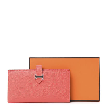 Hermes Epsom Bearn Gusset Wallet Rose Jaipur 7 of 7