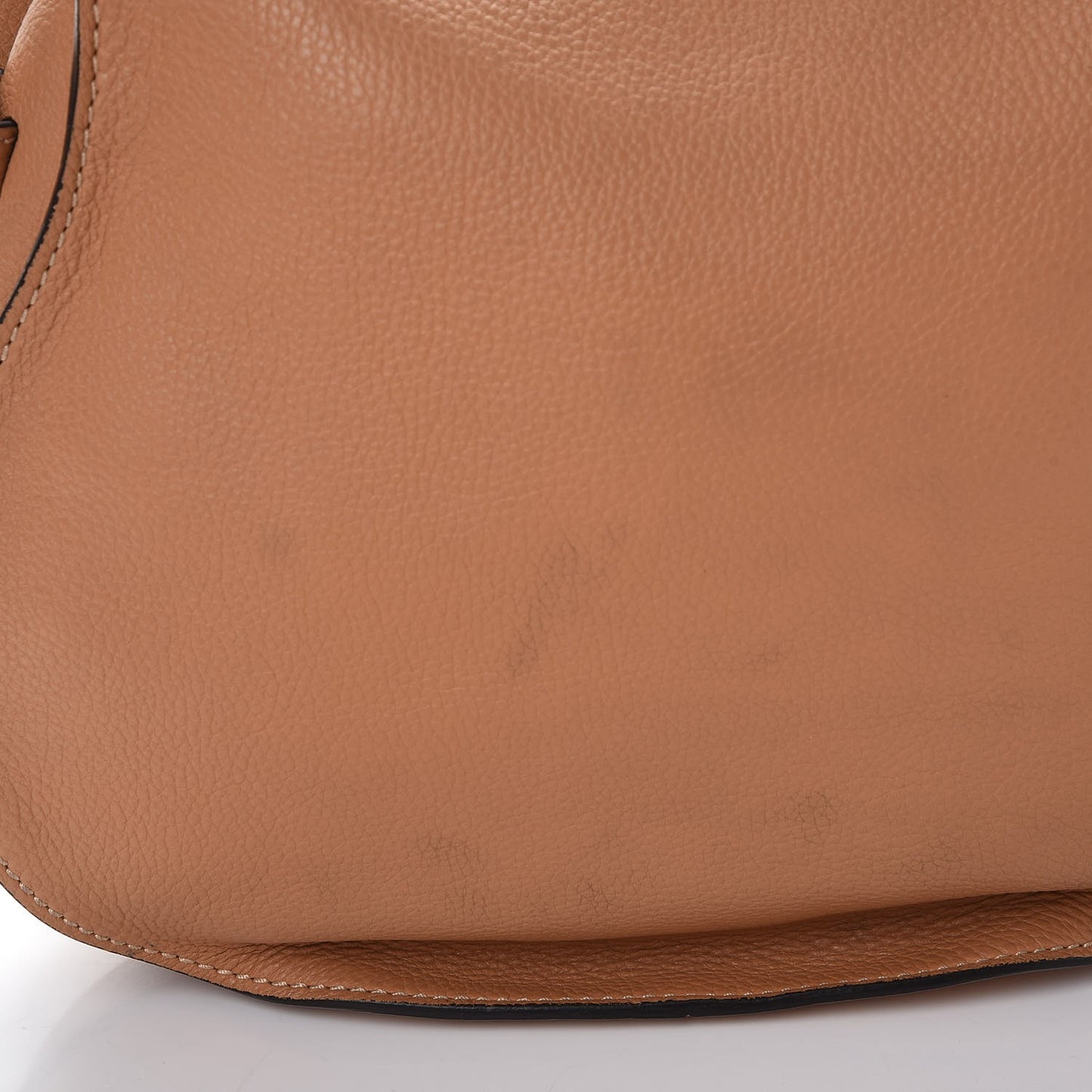 Calfskin Medium Marcie Round Crossbody Bag Nut
