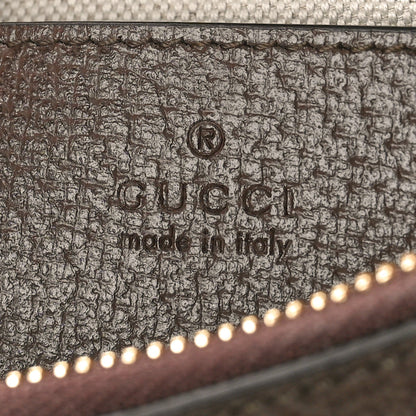 Gucci GG Supreme Monogram Textured Dollar Calfskin Web Small Ophidia GG Handbag Beige Ebony New Acero 6 of 10