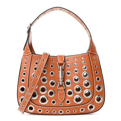 Gucci Calfskin Ha Ha Ha Jackie 1961 Eyelet Hobo Cuir 1 of 11