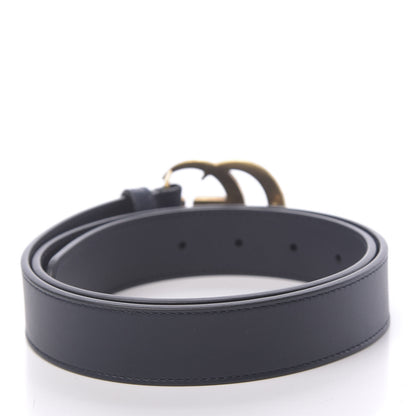 Gucci Moon Calfskin Double G 30mm Belt 85 34 Blue 2 of 5