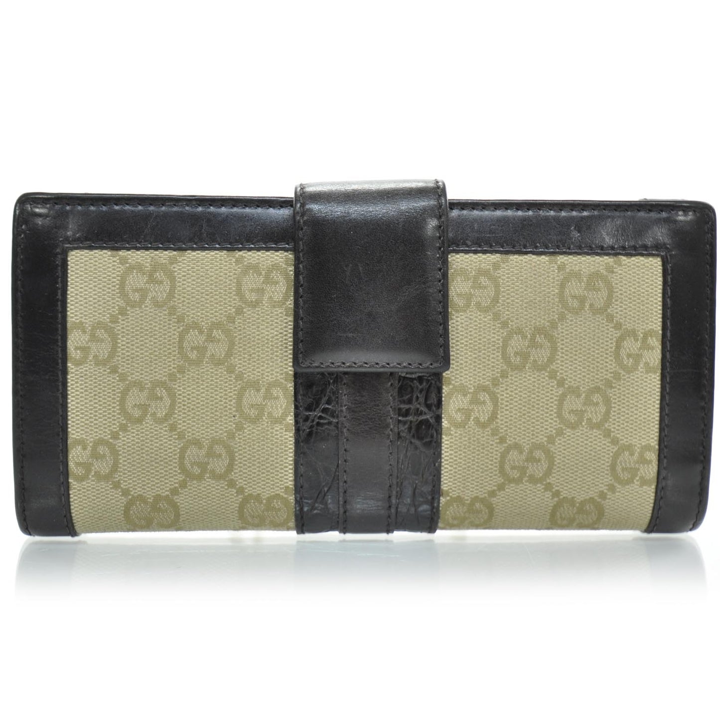 Monogram Crocodile Web Continental Wallet