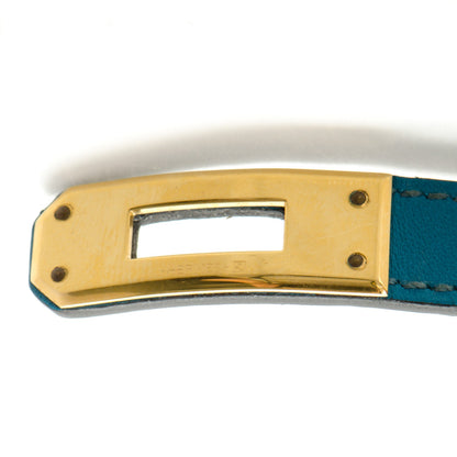 Hermes Swift Kelly Double Tour Bracelet M Bleu Izmir 6 of 6