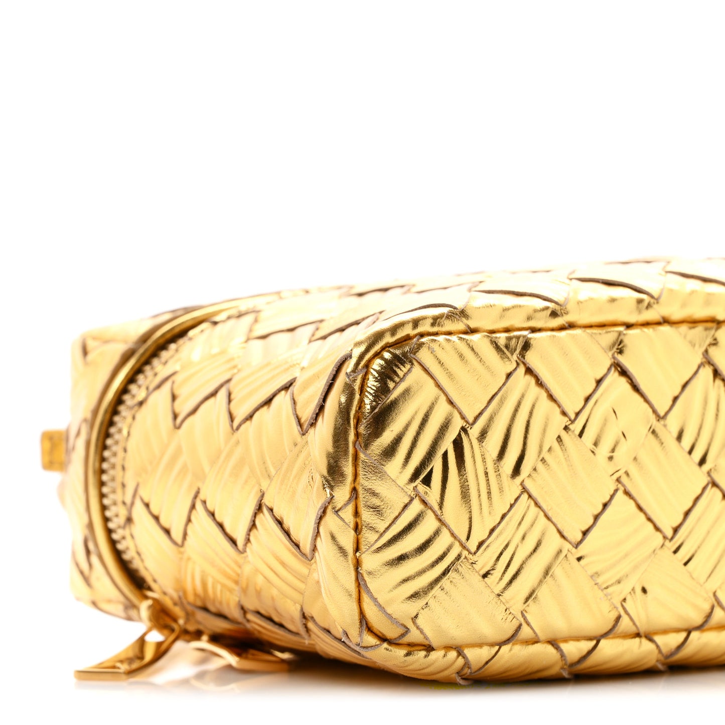 Metallic Intreccio Millefili Bang Bang Vanity Case Gold