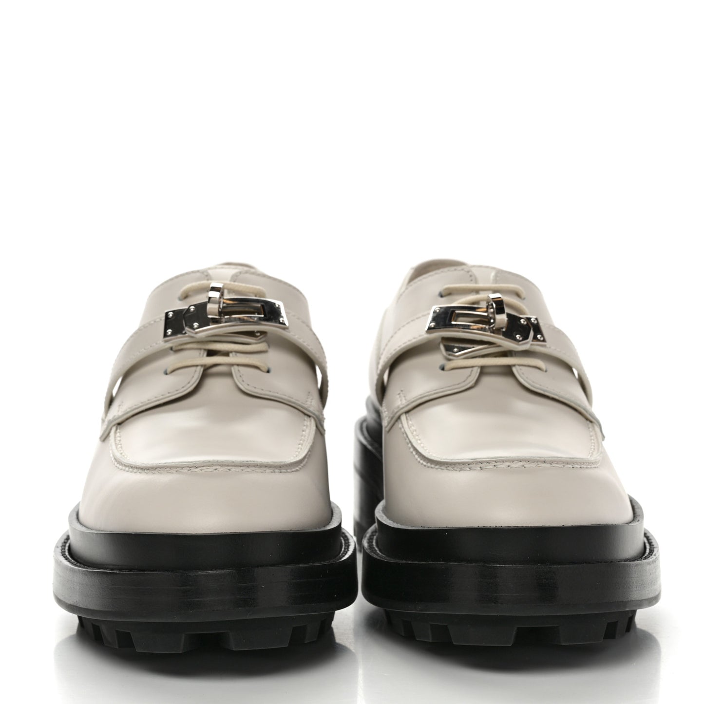 Glossed Calfskin First Derby 37.5 Beige Glaise