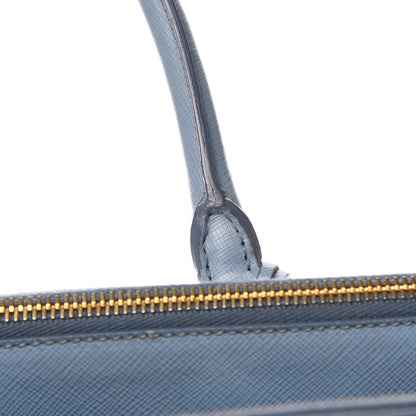 Prada Saffiano Medium Galleria Double Zip Tote Aviazione 15 of 20