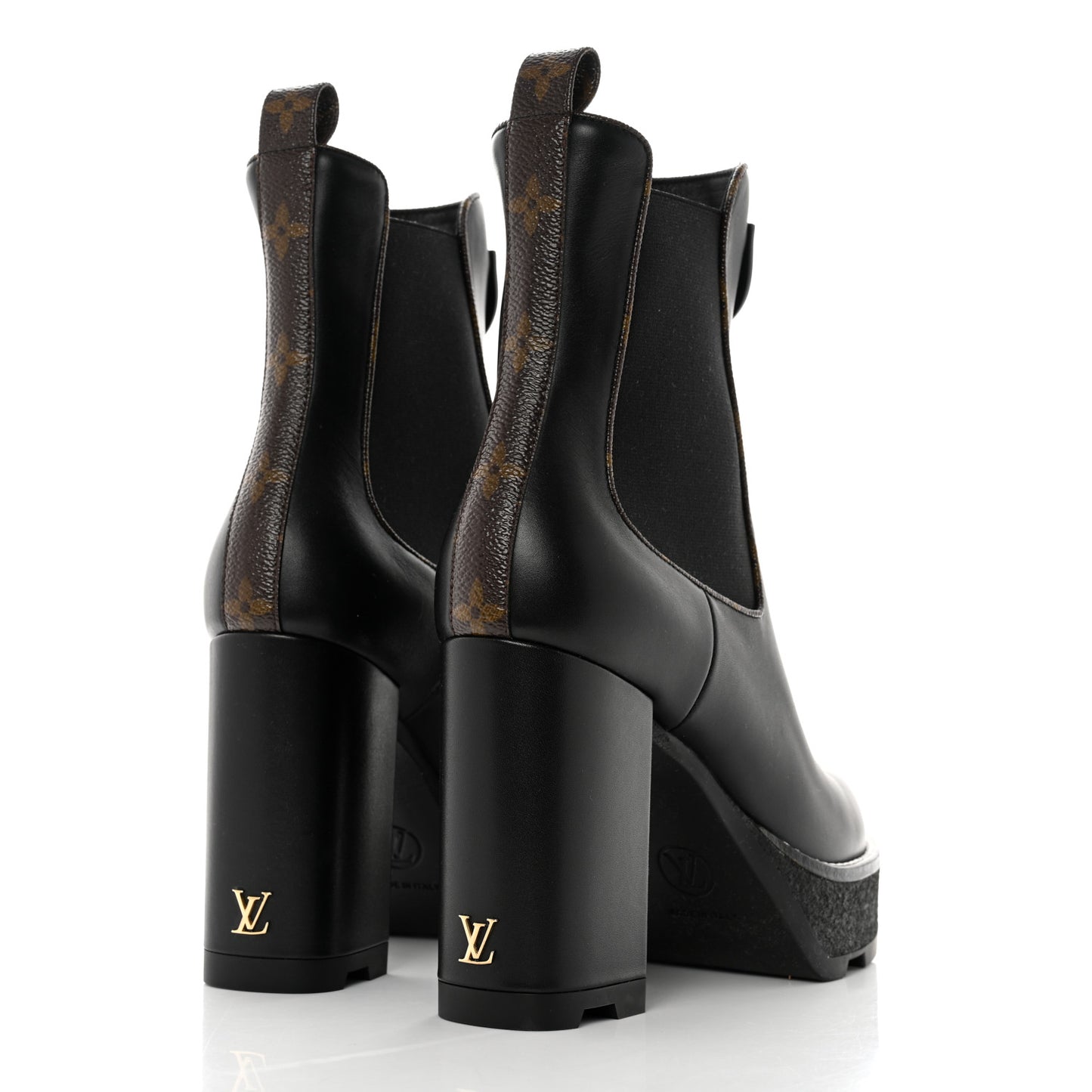 LV BEAUBOURG ANKLE BOOT 38 Black