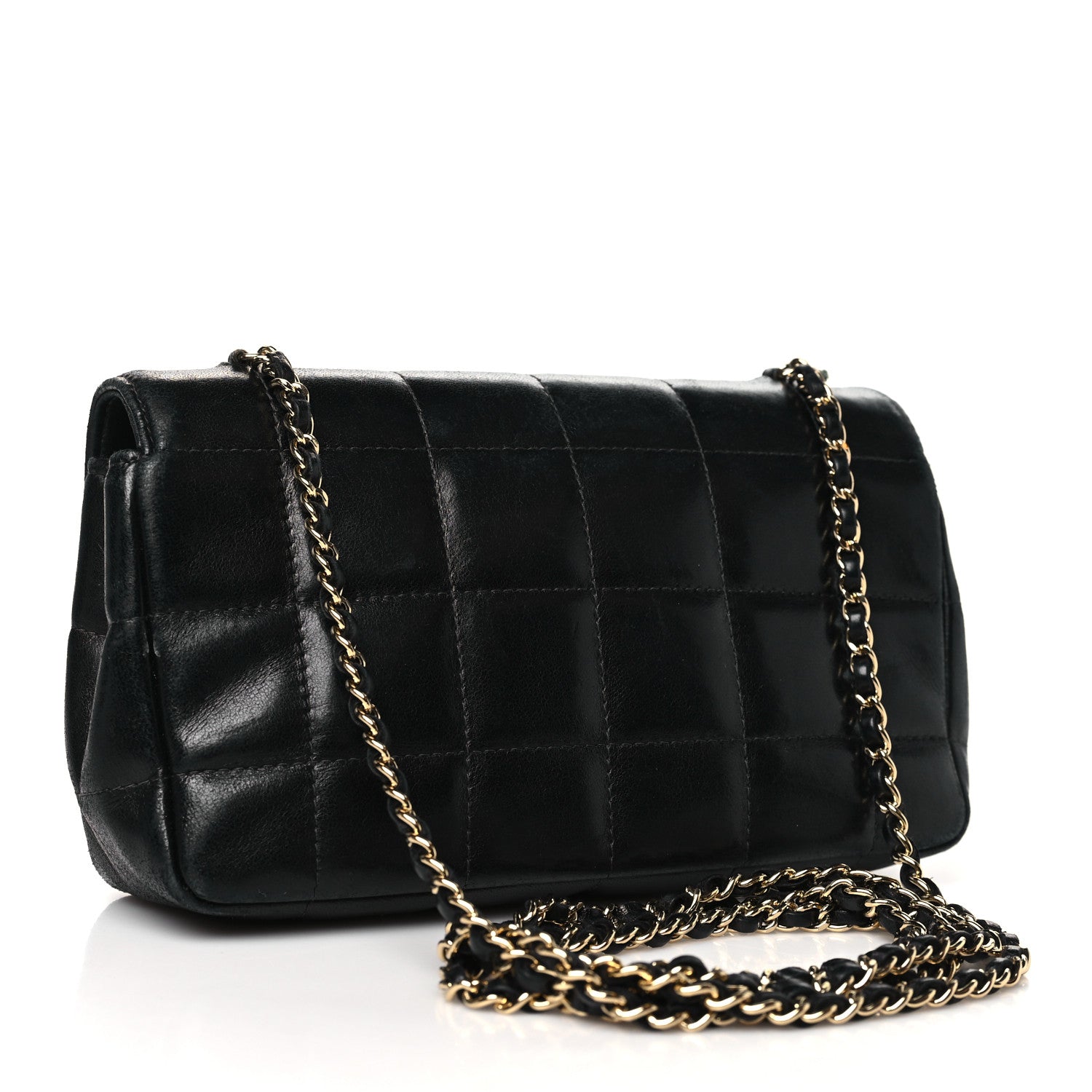 Chanel Lambskin Quilted Mini Chocolate Bar Flap Black 3 of 12