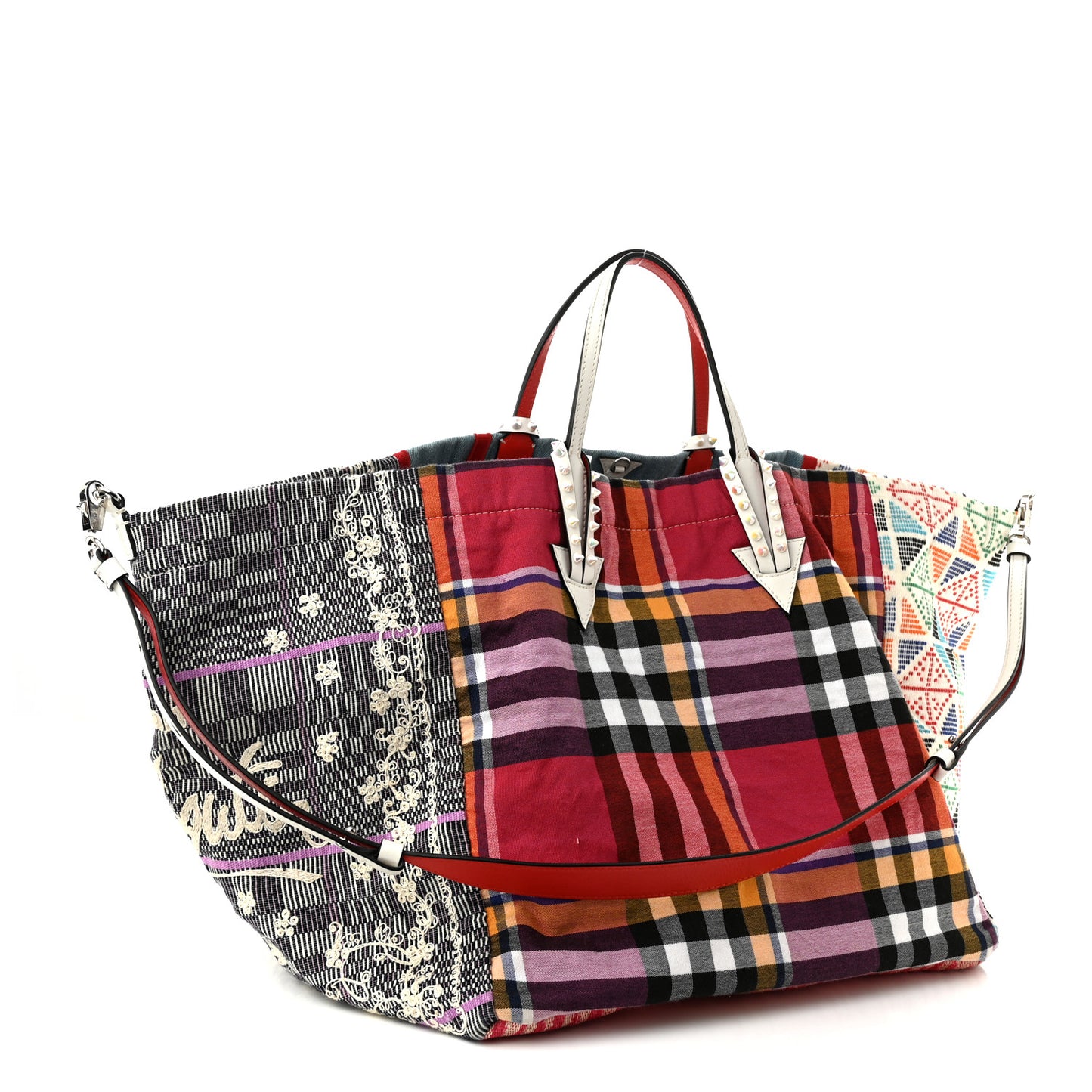 Jacquard Embellished Manilacaba Tote Multicolor