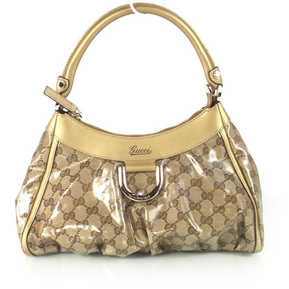 Gucci Monogram Crystal D Gold Hobo 1 of 10