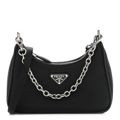 Prada Tessuto Nylon Mini Re-Edition 2000 Shoulder Bag Black 1 of 9