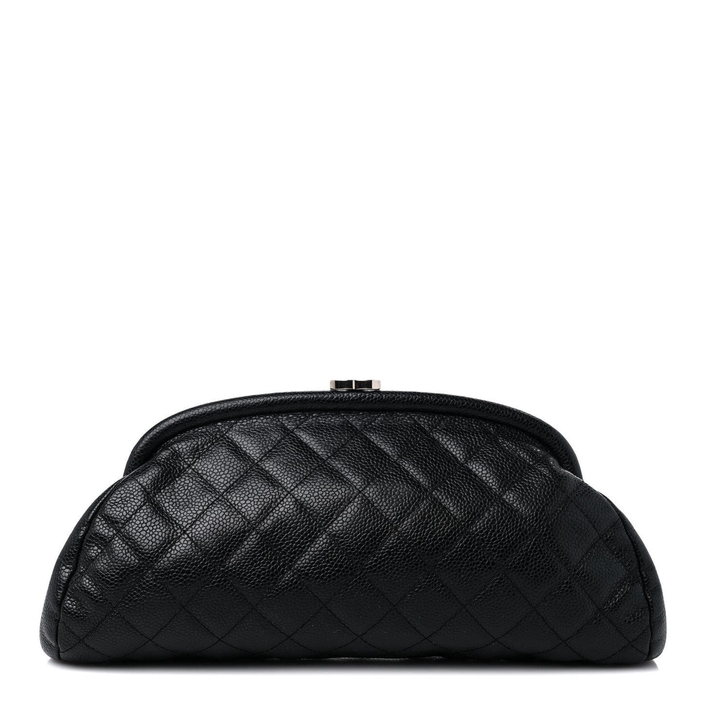 Caviar Quilted Timeless Clutch Black