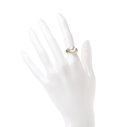 Bulgari 18K Yellow Gold Diamond Pearl Ring 49 4.75 2 of 6