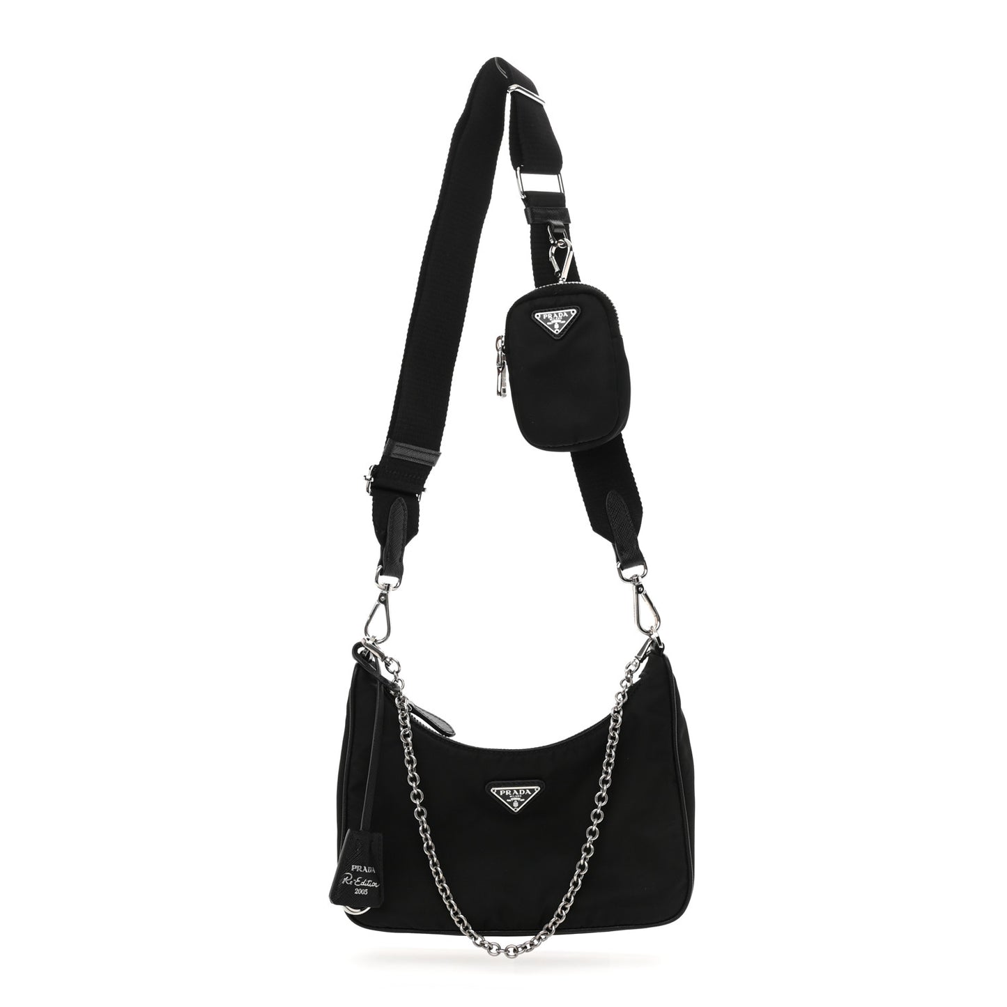 Nylon Re-Edition 2005 Shoulder Bag Black