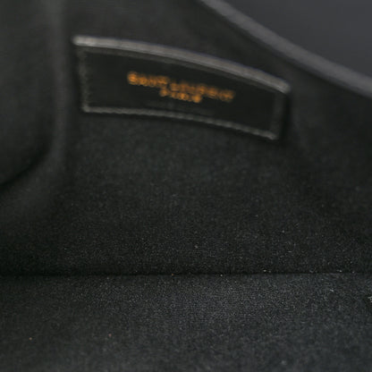 Saint Laurent Smooth Shiny Calfskin Uptown Pouch Storm 5 of 9